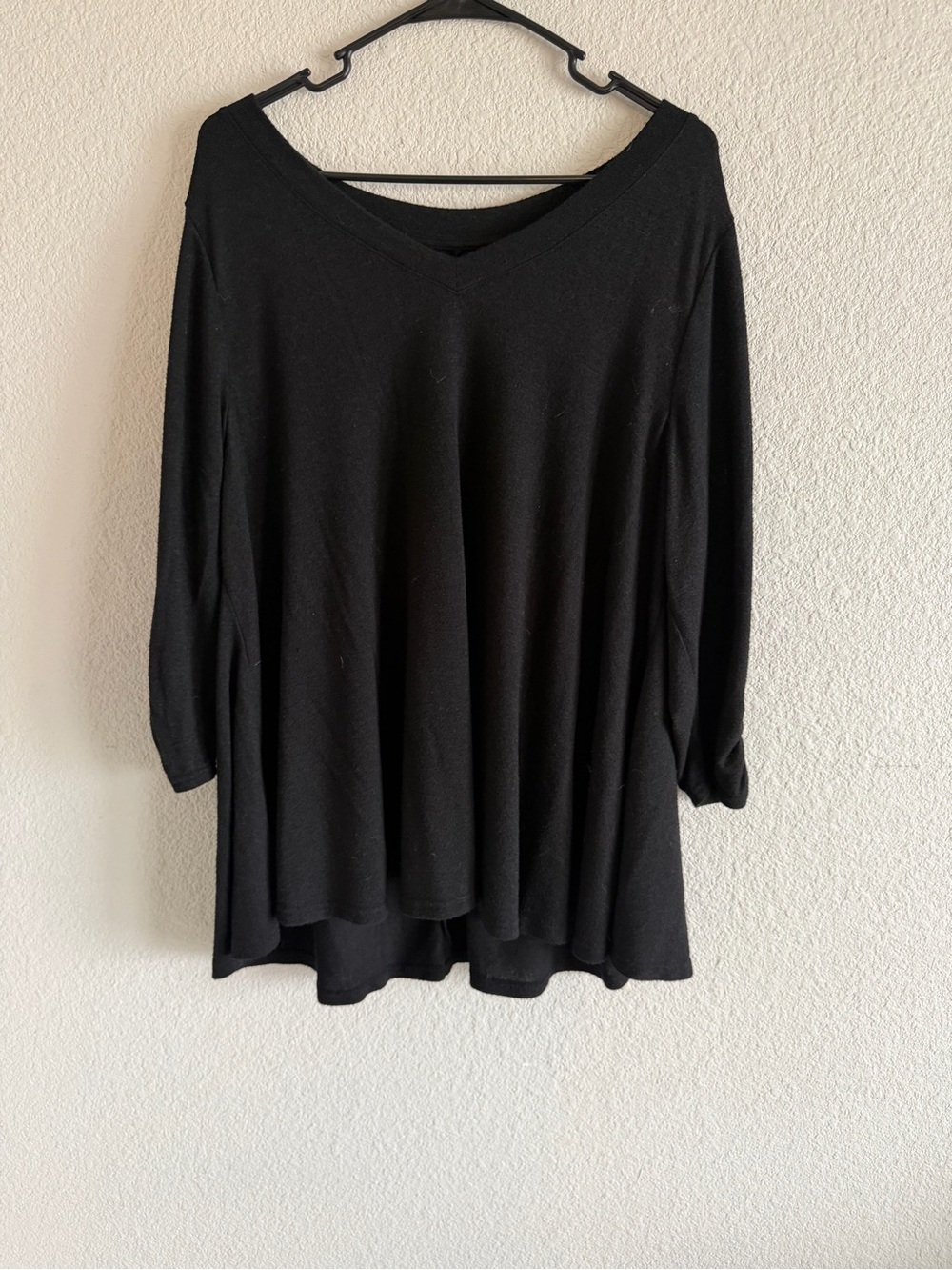 Lane Bryant Black V-Neck Swing Tunic